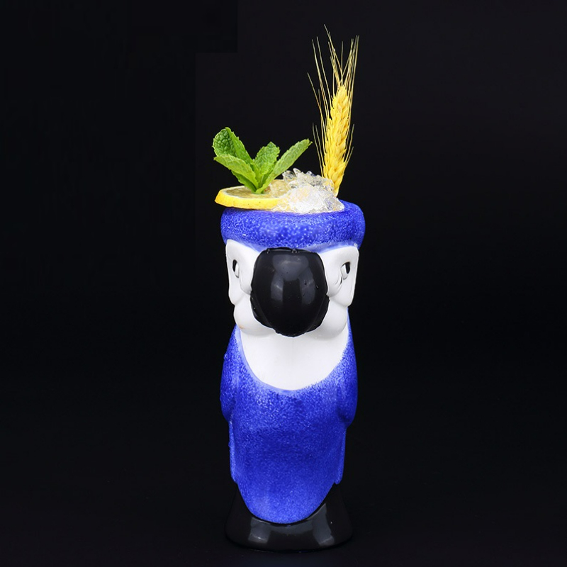 Wine Beer Cocktail - 앵무새 하와이 티키 머그잔 칵테일 컵
