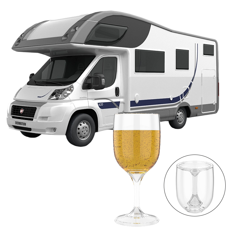 Wine & Beer Emporium - RV 휴대용 와인잔 접이식 깨지지 않는