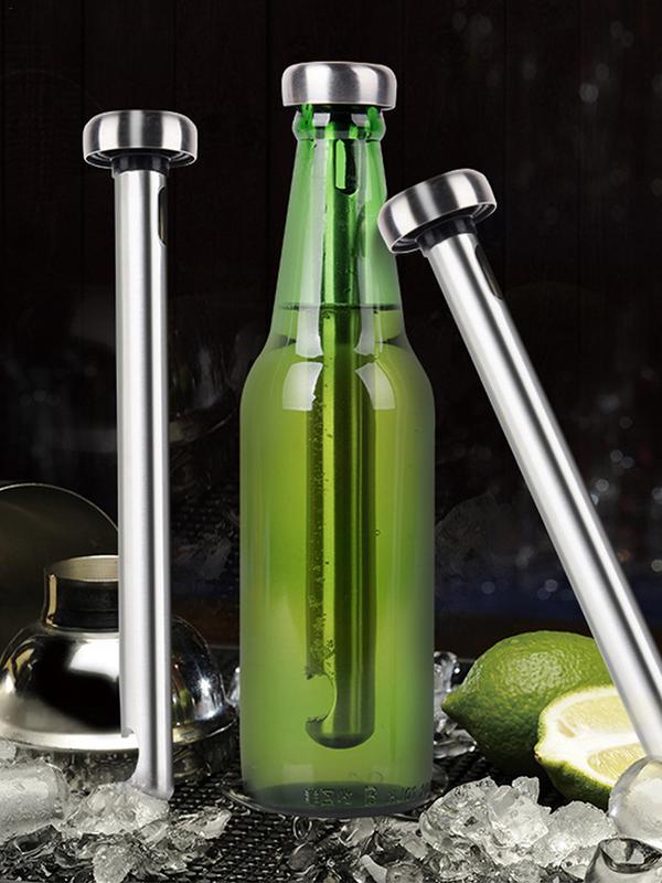 Wine Beer Holder - 스테인레스 스틸 맥주 쿨러 스틱, 아이스