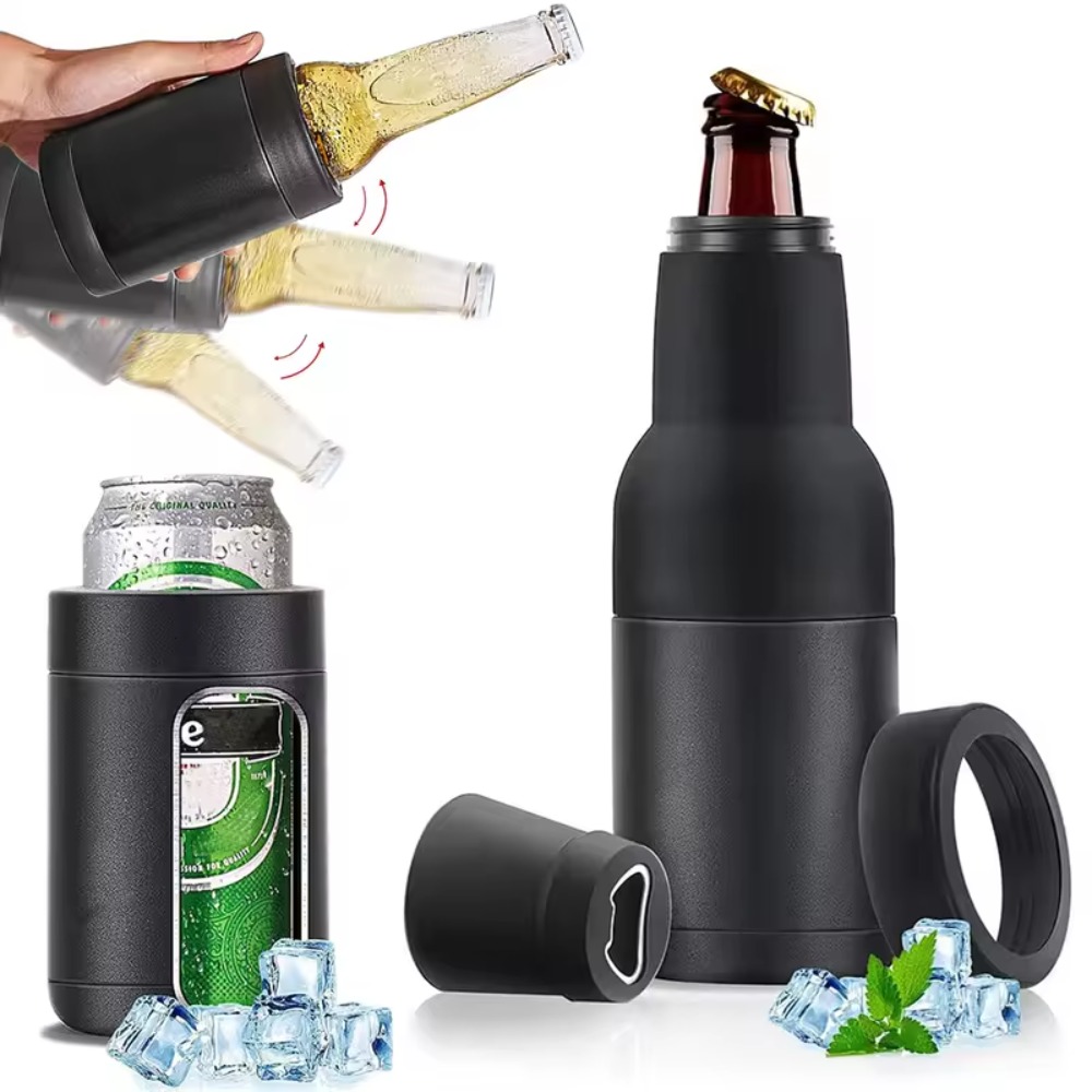 3 in 1 스테인리스 스틸 맥주병 쿨러 이중벽 보온  - Wine Beer Holder 리뷰 및 가격