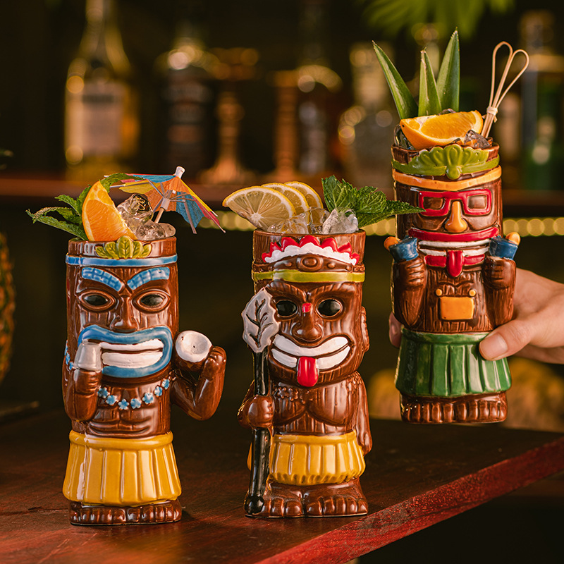 세라믹 티키 머그, 하와이안 트로피컬 칵테일 컵, 맥주 - Wine Beer Cocktail 리뷰 및 가격