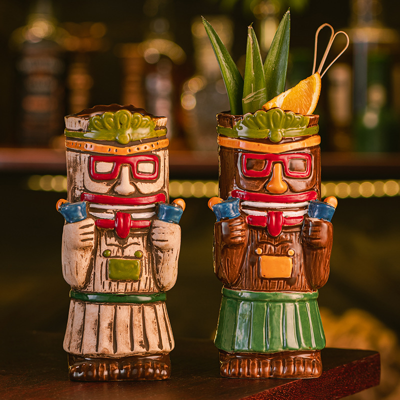 세라믹 티키 머그, 하와이안 트로피컬 칵테일 컵, 맥주 - Wine Beer Cocktail 리뷰 및 가격